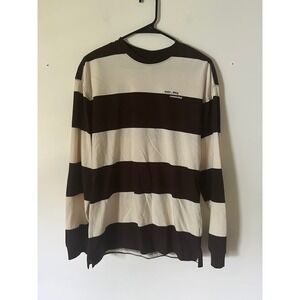HM Relaxed Fit Striped‎ Long Sleeve T-Shirt Mens XS Grunge Streetwear